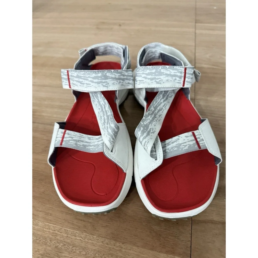 Timberland Motion‎ Dune Backstrap Sandals Men's Size 10 White Gray Red New